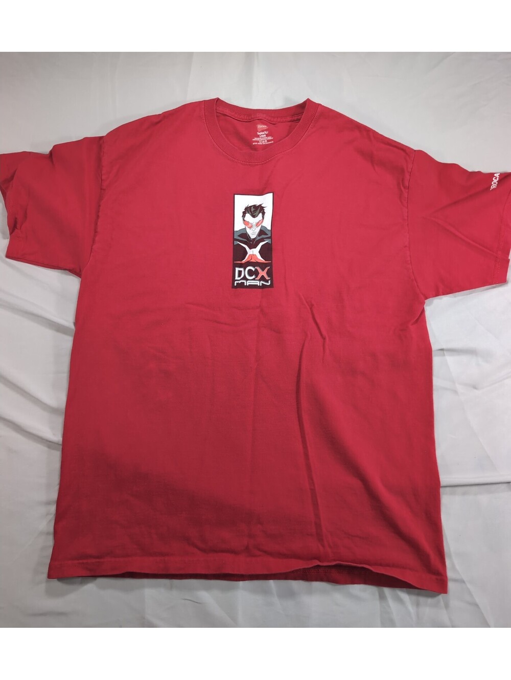 Red DCX Man Brocade Graphic T-Shirt